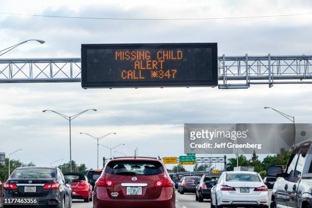 Miami, Interstate I-95, missing child alert.