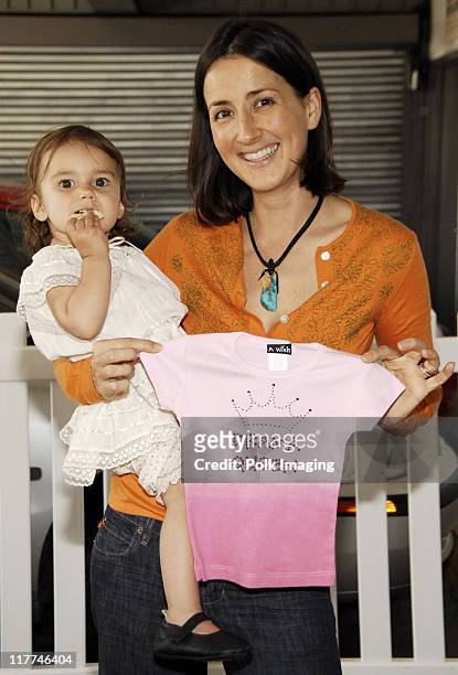 Anna Getty and Daughter during SoulMate Diamonds & Jennie Garth Host A Mother's Day Benefit For The Children's Defense Fund at NOM - May 11, 2006 at...