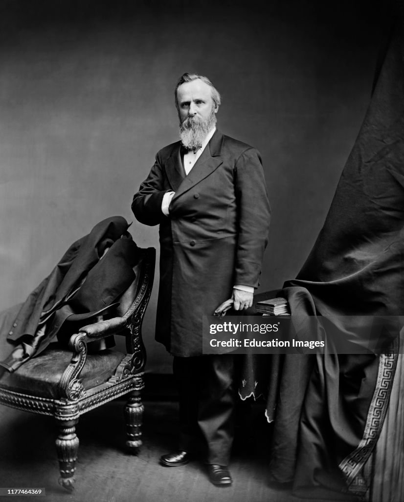 Rutherford B Hayes, 1822-93, 19th President of the United States 1877-81, Full Length Portrait, Photograph, Brady-Handy Collection, 1870s
