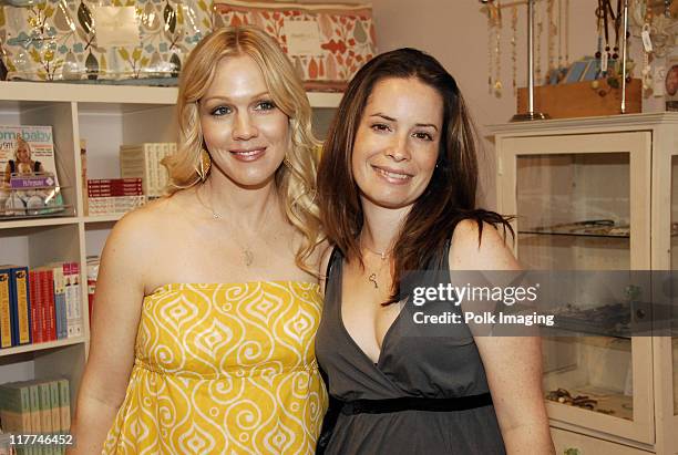 Jennie Garth and Holly Marie Combs during SoulMate Diamonds & Jennie Garth Host A Mother's Day Benefit For The Children's Defense Fund at NOM - May...