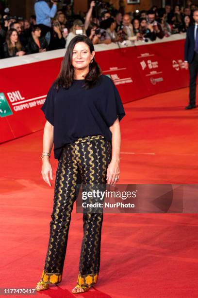 Emma Tillinger Koskoff attends ''The Irishman'' red carpet during the 14th Rome Film Festival on October 21, 2019 in Rome, Italy.