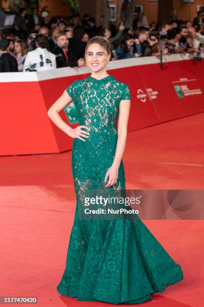 Miriam Galanti attends ''The Irishman'' red carpet during the 14th Rome Film Festival on October 21, 2019 in Rome, Italy.