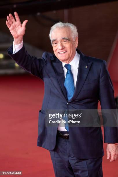 Martin Scorsese attends ''The Irishman'' red carpet during the 14th Rome Film Festival on October 21, 2019 in Rome, Italy.