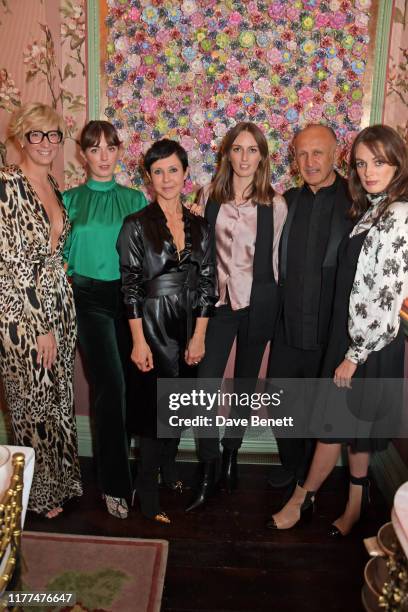 Casadei Global Marketing and Communications Director Arianna Casadei, Lady Eliza Manners, Casadei Head of Product Development Alessandra Casadei,...