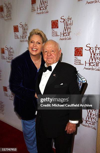 Jan Chamberlin and husband Mickey Rooney during "So The World May Hear" Awards Gala - All Access at Rivercentre in St. Paul, Minnesota, United States.