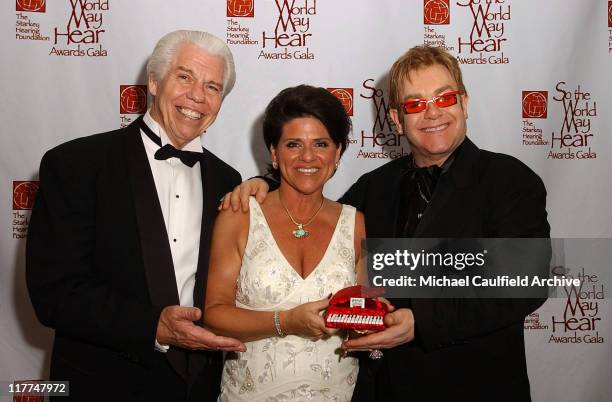 William Austin with wife Tani Austin and Sir Elton John