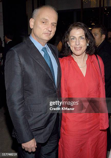 David Chase and Denise Chase during Central Park Conservancy hosts 150th Anniversary of the Park at Mandarin Oriental Hotel in New York City, New...