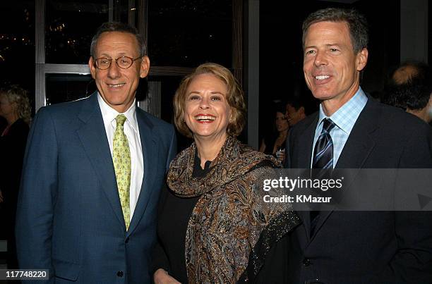Steven Ross, Ann Moore and Jeff Bewkes during Central Park Conservancy hosts 150th Anniversary of the Park at Mandarin Oriental Hotel in New York...