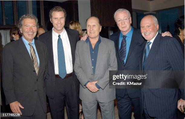 Robert Shaye, Will Ferrell, Robert Duvall, Michael Caine and Michael Lynne