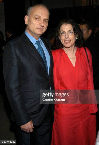 David Chase and Denise Chase during Central Park Conservancy hosts 150th Anniversary of the Park at Mandarin Oriental Hotel in New York City, New...