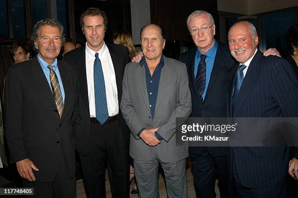 Robert Shaye, Will Ferrell, Robert Duvall, Michael Caine and Michael Lynne