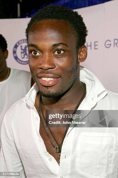 Michael Essien during The Chelsea Football Club, Adidas and the William Morris Agency Host "The Hit The Ground Running" Party at Skybar in Los...