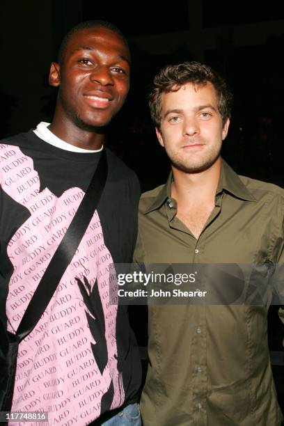 Yves Ma-Kalambay and Joshua Jackson during The Chelsea Football Club, Adidas and the William Morris Agency Host "The Hit The Ground Running" Party at...