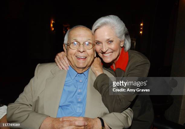 Johnny Grant and Lee Meriwether during Miss America 2007 Contestants Dinner Hosted by Hollywood Honorary Mayor Johnny Grant at Roosevelt Hotel in...