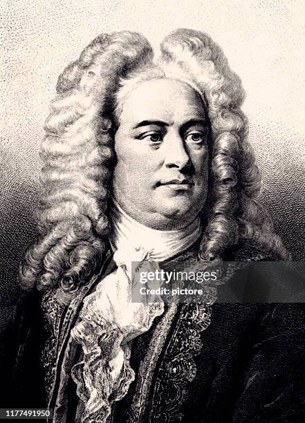 george handel (xxxl) - george handel stock illustrations