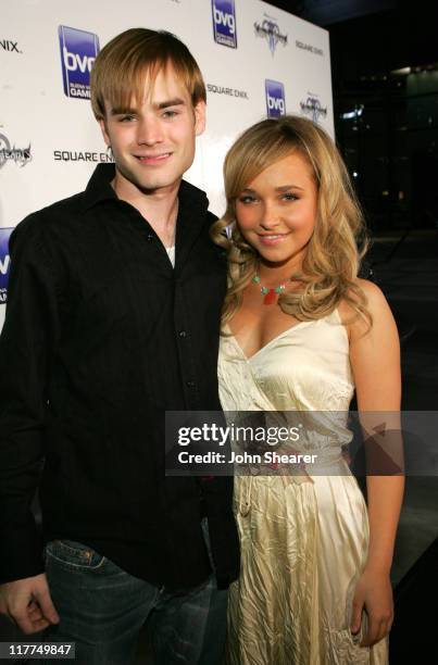 David Gallagher and Hayden Panettiere during Playstation 2's "Kingdom Hearts II" Launch Party - Red Carpet and Inside at Astra Restaurant in West...