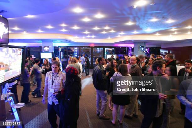 Atmosphere during Playstation 2's "Kingdom Hearts II" Launch Party - Red Carpet and Inside at Astra Restaurant in West Hollywood, California, United...