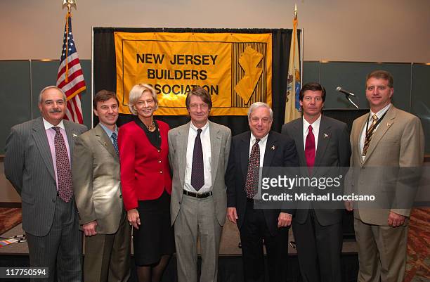 Anthony Bevilacqua, Barry Solondz, 2007/2008 NJBA President, Mary Anderson, President, NJBA, P.J. O'Rourke, Michael Karmatz, Stephen Patron and Tom...
