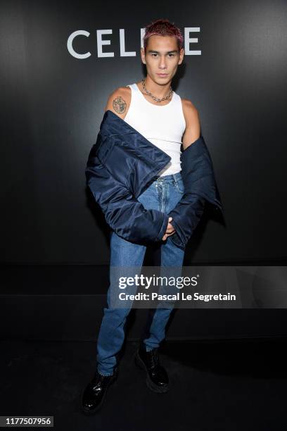 Evan Mock attends the Celine Womenswear Spring/Summer 2020 show as part of Paris Fashion Week on September 27, 2019 in Paris, France.