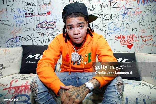 Young M.A visits Music Choice on September 27, 2019 in New York City.