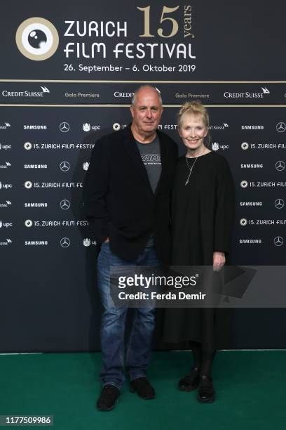 Roger Michell and Lindsay Duncan attend the "Blackbird" photo call during the 15th Zurich Film Festival at Kino Corso on September 27, 2019 in...