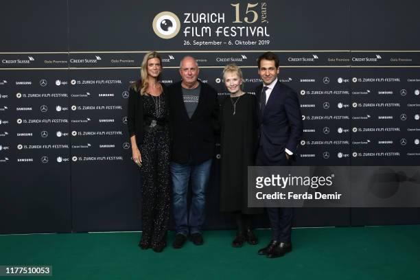 Co-Festival director Nadja Schildknecht, Roger Michell, Lindsay Duncan and ZFF Co-Festival director Karl Spoerri attend the "Blackbird" photo call...