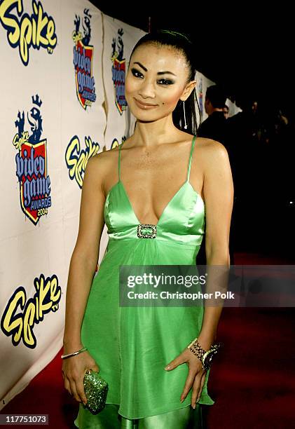 Bai Ling during Spike TV's 2nd Annual "Video Game Awards 2004" - Red Carpet at Barker Hangar in Santa Monica, California, United States.