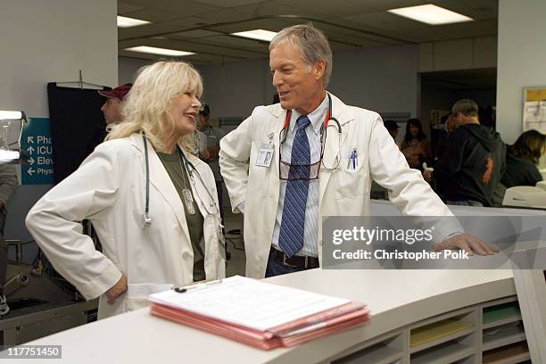 Loretta Swit and Richard Chamberlain during 2006 TV Land Awards Spoof of "Grey's Anatomy" at Robert Kennedy Medical Center in Los Angeles,...