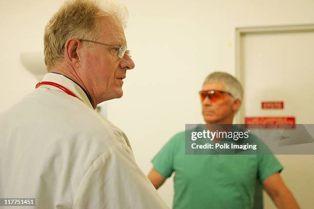 Ed Begley Jr. And Chad Everett during 2006 TV Land Awards Spoof of "Grey's Anatomy" at Robert Kennedy Medical Center in Los Angeles, California,...