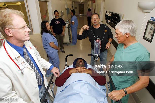 Ed Begley Jr., Jimmie Walker and Chad Everett during 2006 TV Land Awards Spoof of "Grey's Anatomy" at Robert Kennedy Medical Center in Los Angeles,...