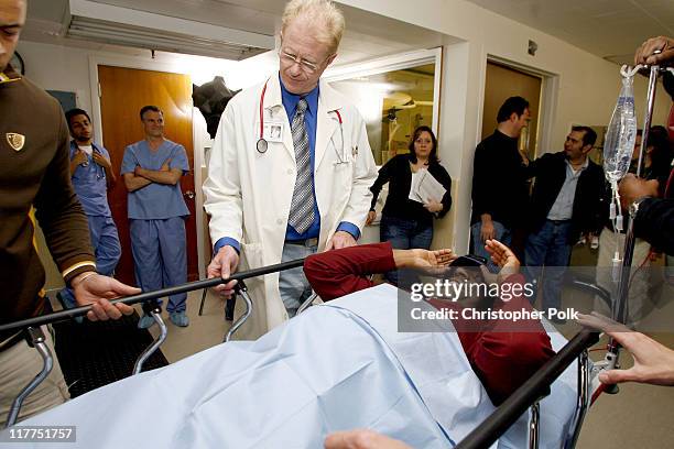 Ed Begley Jr. And Jimmie Walker during 2006 TV Land Awards Spoof of "Grey's Anatomy" at Robert Kennedy Medical Center in Los Angeles, California,...