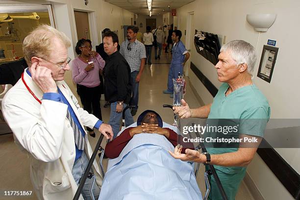 Ed Begley Jr., Jimmie Walker and Chad Everett during 2006 TV Land Awards Spoof of "Grey's Anatomy" at Robert Kennedy Medical Center in Los Angeles,...