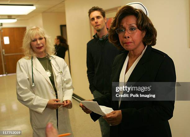 Loretta Swit, director and Diahann Carroll during 2006 TV Land Awards Spoof of "Grey's Anatomy" at Robert Kennedy Medical Center in Los Angeles,...