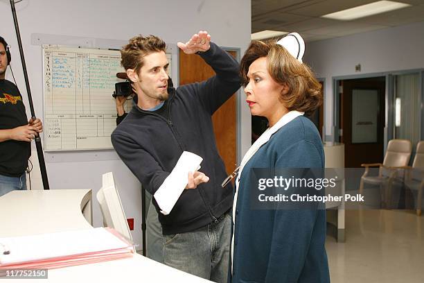 Diahann Carroll and director during 2006 TV Land Awards Spoof of "Grey's Anatomy" at Robert Kennedy Medical Center in Los Angeles, California, United...