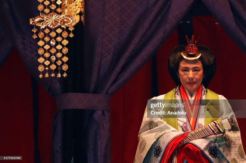 Enthronement Ceremony of Japanese Emperor Naruhito