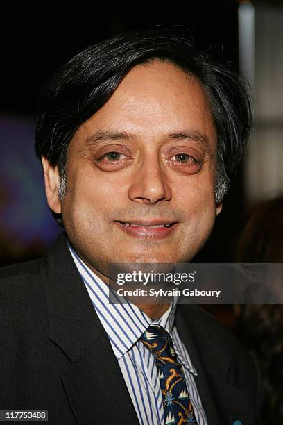 Shashi Tharoor during The Virtue Foundation hosted a Mukhtar Mai interview by CNN's Soledad O'Brien. At United Nations in New York, New York, United...