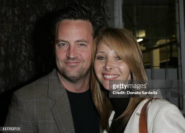 Matthew Perry and Lisa Kudrow during Stars Make Their Voices Heard at a Silent Auction for Lollipop Theater Network at Private Home in Beverly Hills,...
