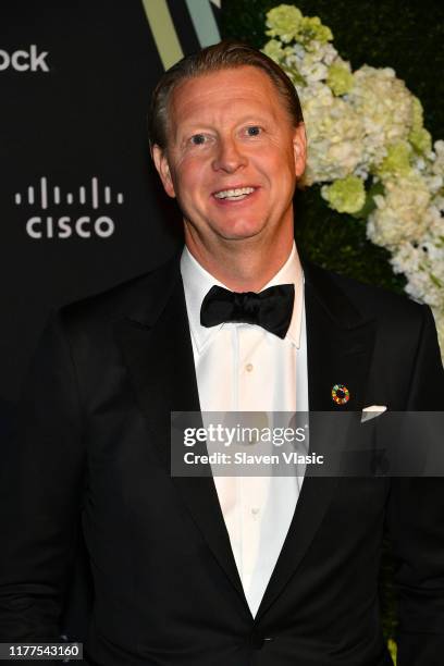 Chairman of Verizon Hans Vestberg attends the Whitaker Peace & Development Initiative "Place for Peace" at Gotham Hall on September 27, 2019 in New...