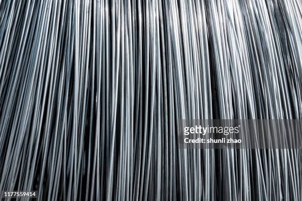 close-up of steel wire - stahlkabel stock-fotos und bilder