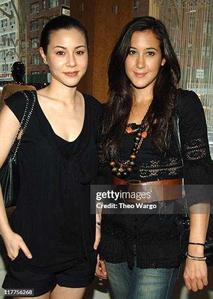 China Chow and Vanessa Carlton during Ruffian Celebrates Their Fall 2006 Collection at Maurice Villency in New York City, New York, United States.