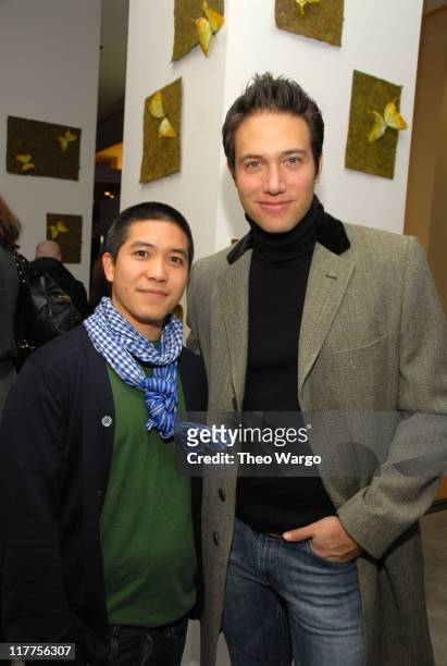 Thakoon Panichgul and Eric Villency during MAURICE VILLENCY Celebrates THAKOON Spring 2007 Collection at Maurice Villency in New York City, New York,...