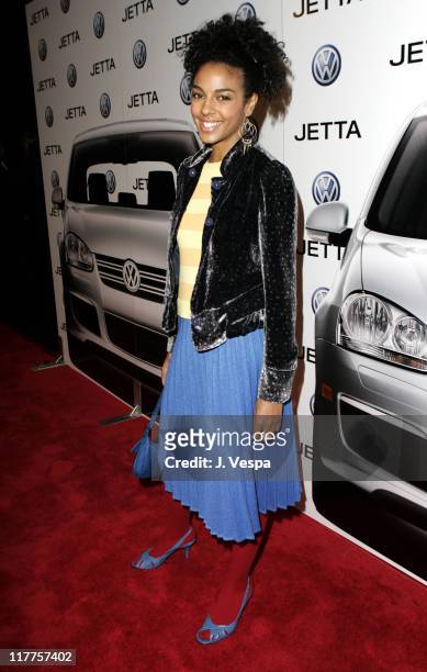 Marsha Thomason during 2005 Volkswagen Jetta Premiere Party - Red Carpet at The Lot in West Hollywood, California, United States.