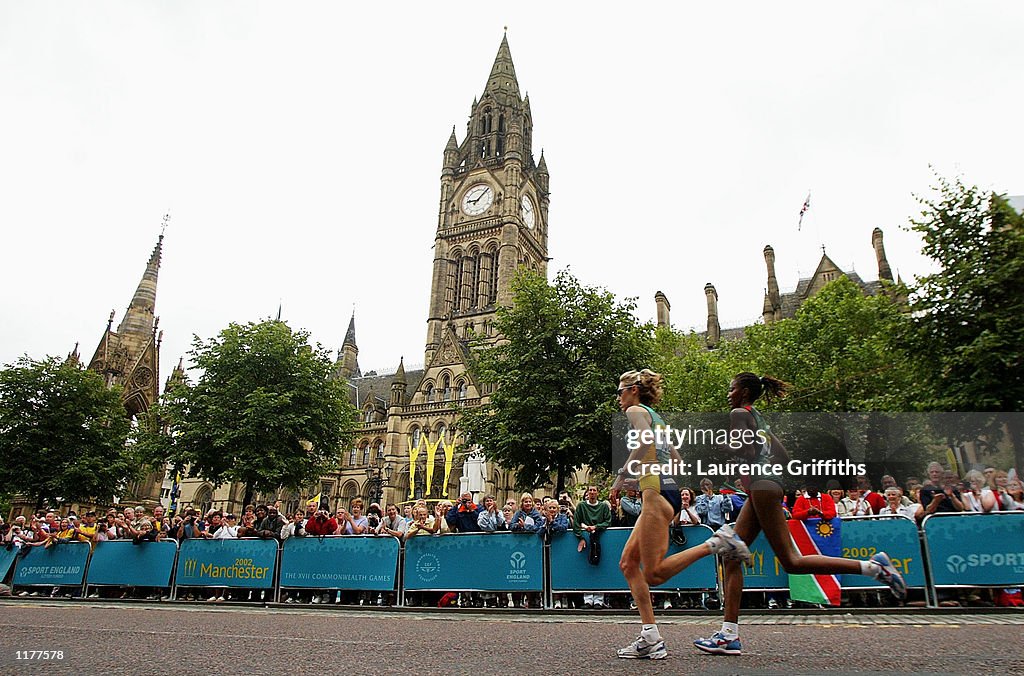 Kerryn McCann of Australia leads 