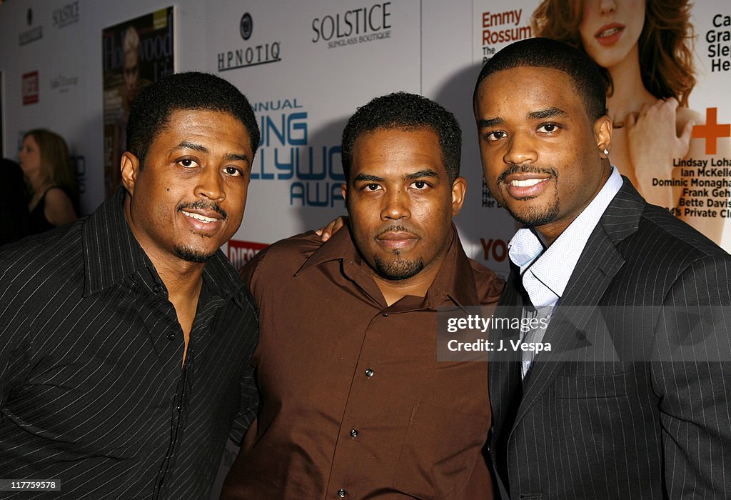Larenz Tate and his brothers during Movieline's Hollywood Life 8th