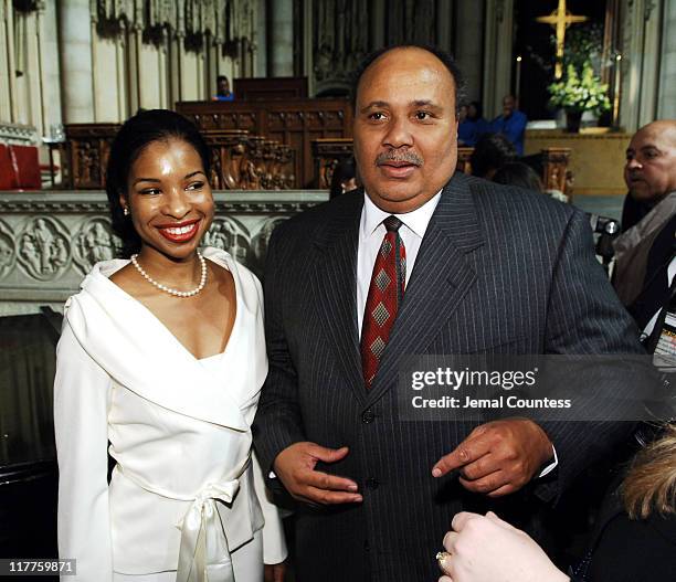 Martin Luther King Jr the 3rd and fiance Andrea Water