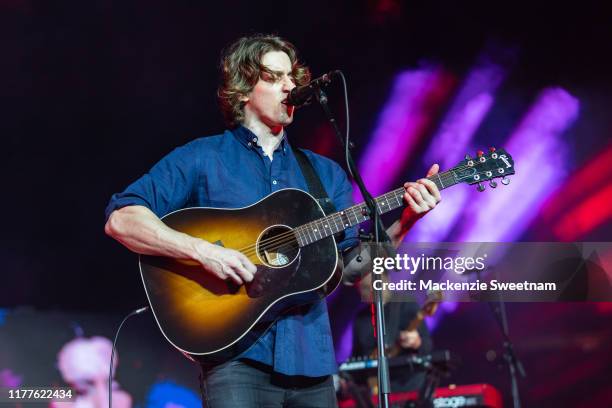Dean Lewis performs at the 2019 AFL Grand Final on September 28, 2019 in Melbourne, Australia.