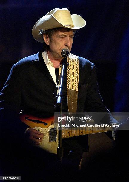 Bob Dylan during Willie Nelson and Friends: "Outlaws & Angels" - Show and Backstage at Wiltern Theatre in Los Angeles, California, United States.