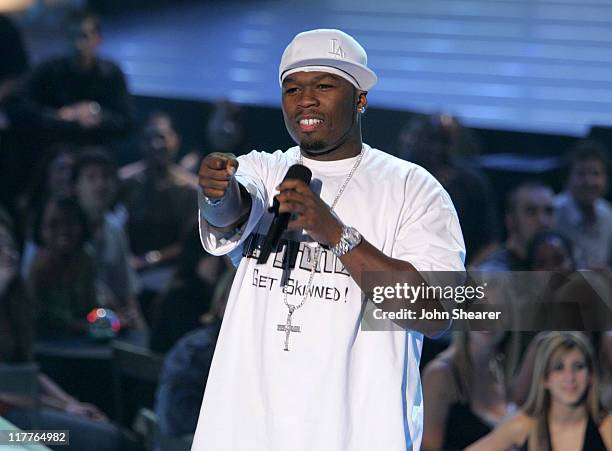 Cent during 2005 Spike TV Video Game Awards - Show at Gibson Amphitheater in Universal City, California, United States.