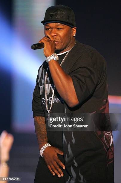 Cent during 2005 Spike TV Video Game Awards - Show at Gibson Amphitheater in Universal City, California, United States.