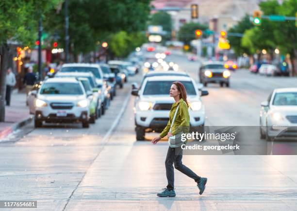 crossing in moab - pedestrian stock pictures, royalty-free photos & images